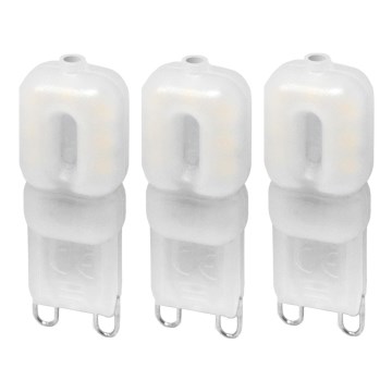 SET 3x Bombilla LED ECOLINE G9/2,5W/230V 3000K - Brilagi