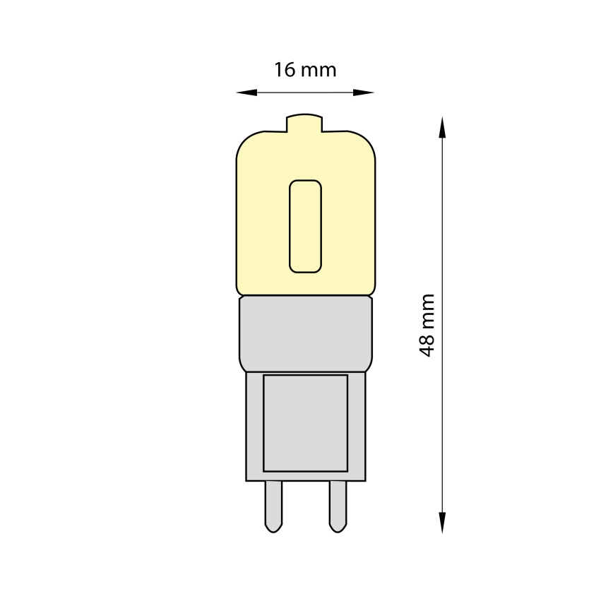 SET 3x Bombilla LED ECOLINE G9/2,5W/230V 3000K - Brilagi