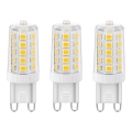 SET 3x Bombilla LED ECOLINE G9/3,5W/230V 3000K - Brilagi