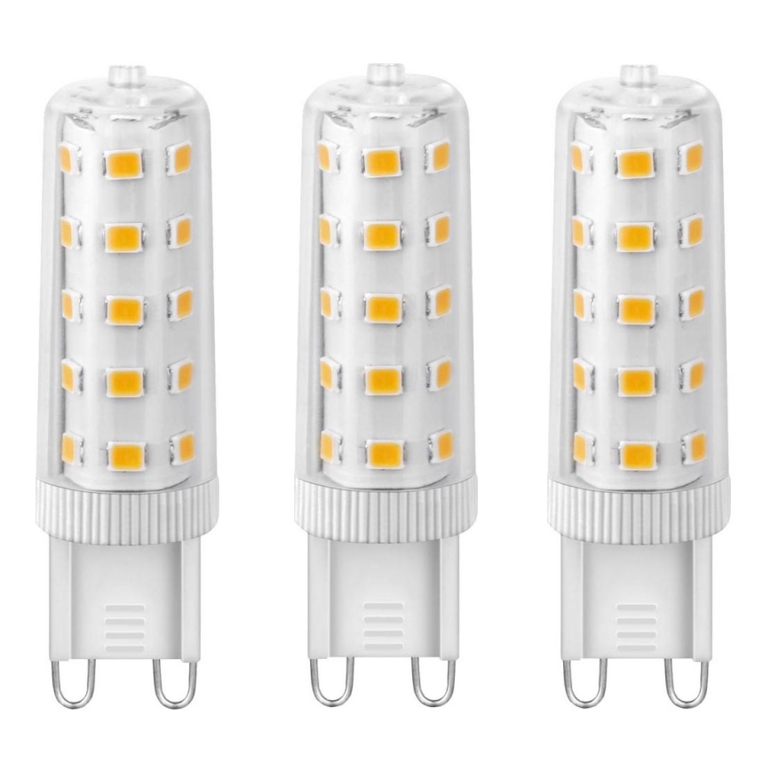 SET 3x Bombilla LED ECOLINE G9/4,5W/230V 3000K - Brilagi