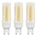 SET 3x Bombilla LED ECOLINE G9/7W/230V 3000K - Brilagi