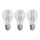 SET 3x Bombilla LED FILAMENT A60 E27/3,8W/230V 2700K Clase energética A