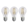 SET 3x Bombilla LED FILAMENT A60 E27/3,8W/230V 4000K Clase energética A