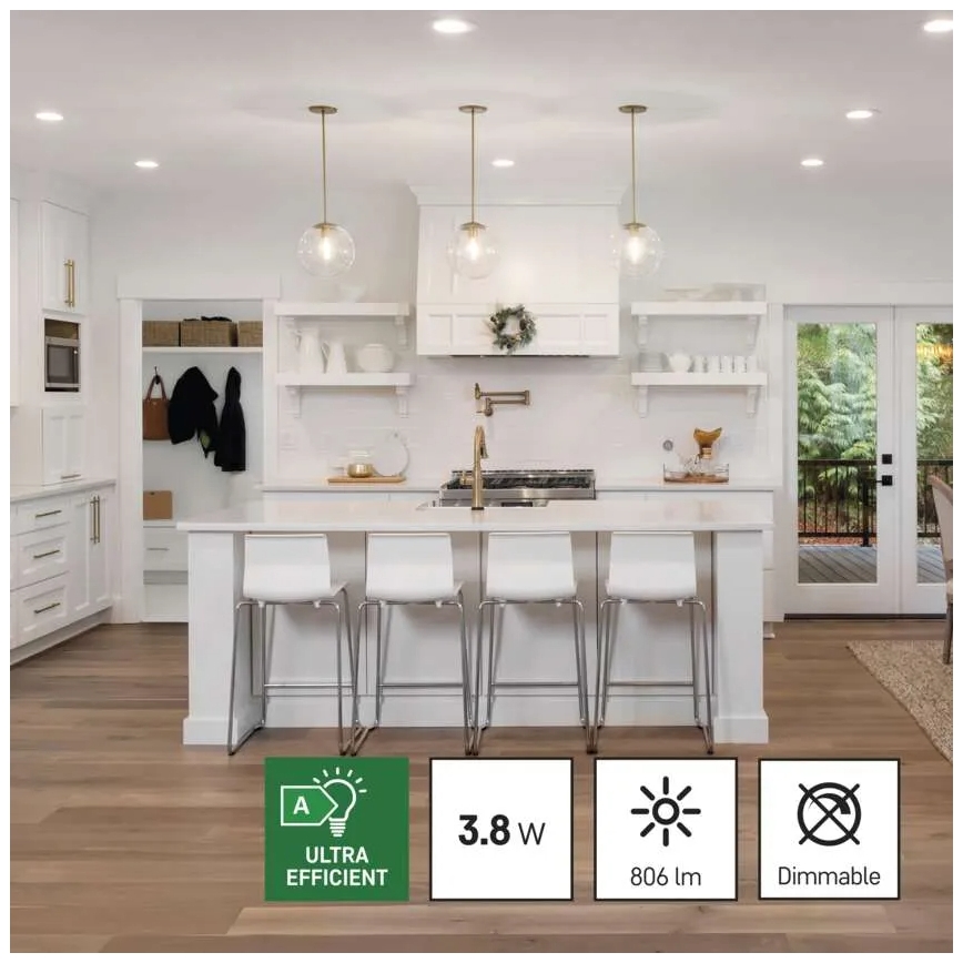 SET 3x Bombilla LED FILAMENT A60 E27/3,8W/230V 4000K Clase energética A