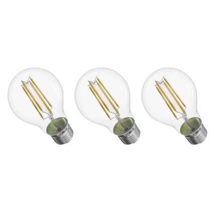 SET 3x Bombilla LED FILAMENT A60 E27/3,8W/230V 4000K Clase energética A