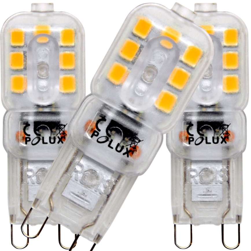 SET 3x Bombilla LED G9/2,5W/230V 3000K