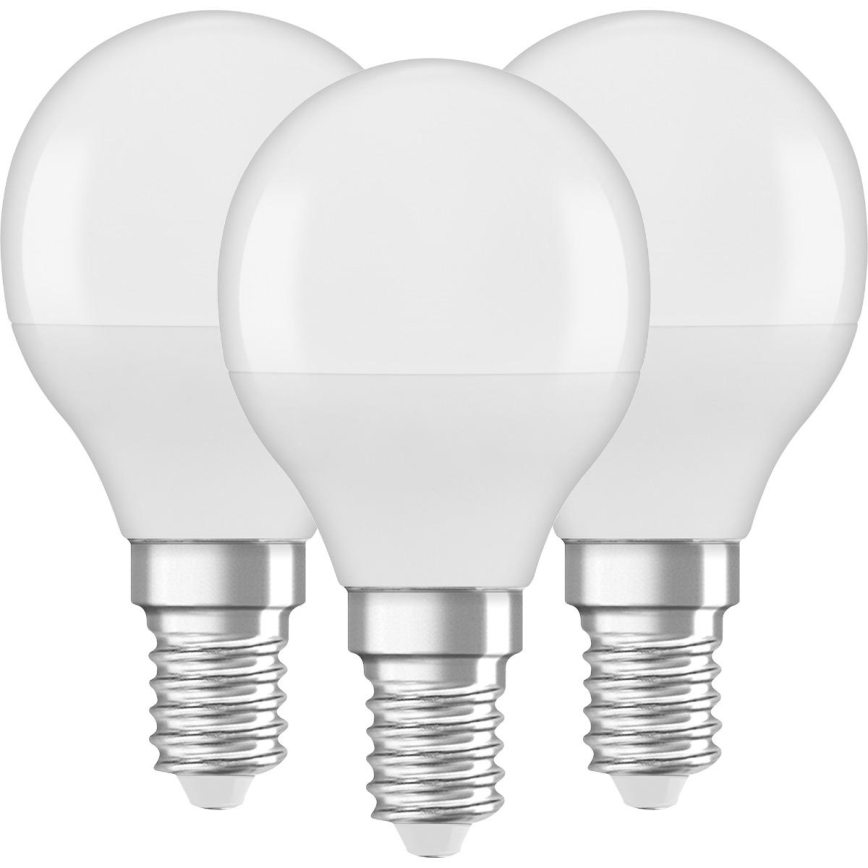 SET 3x Bombilla LED P45 E14/4,9W/230V 3000K - Osram