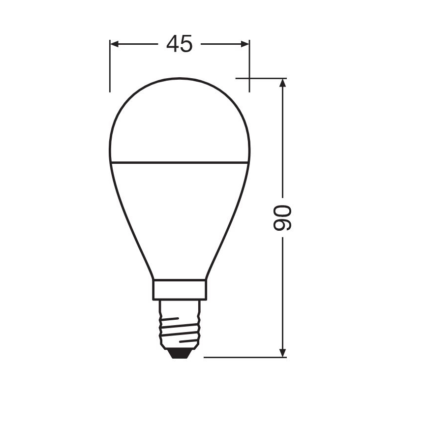 SET 3x Bombilla LED P45 E14/7,5W/230V 3000K - Osram