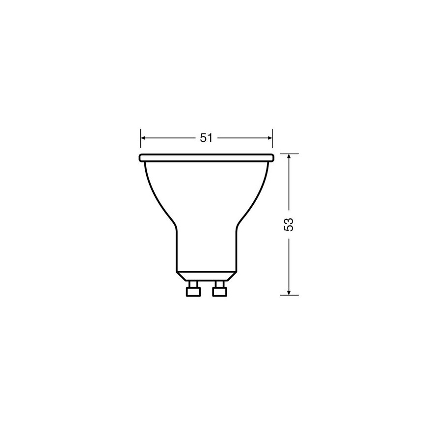 SET 3x Bombilla LED PAR16 GU10/2,6W/230V 2700K - Osram
