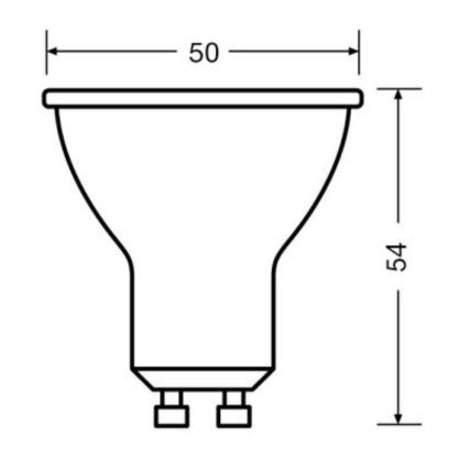 SET 3x Bombilla LED PAR16 GU10/6,9W/230V 4000K - Osram
