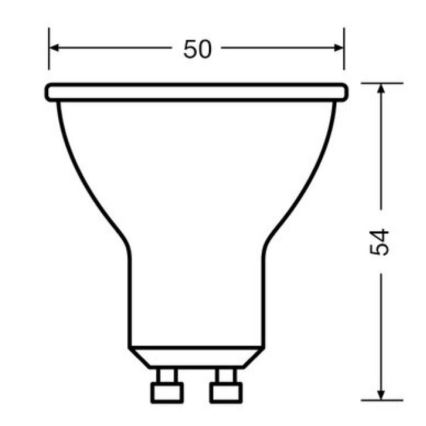 SET 3x Bombilla LED PAR16 GU10/6,9W/230V 6500K - Osram