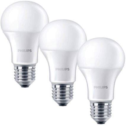 SET 3x Bombilla LED Philips E27/5,5W/230V 2700K