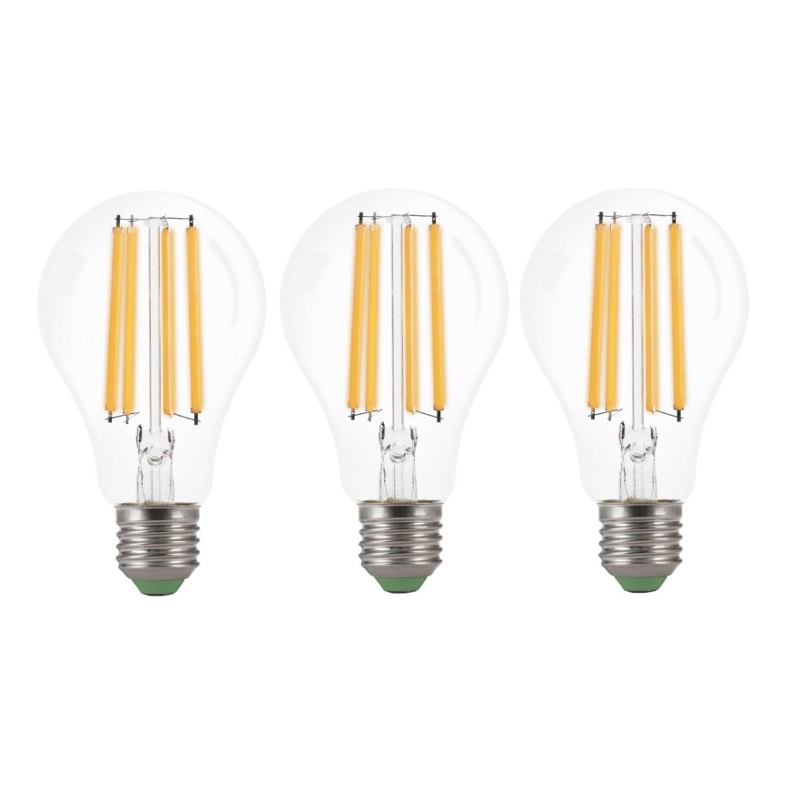 SET 3x Bombilla LED VINTAGE A60 E27/9W/230V 3000K - Brilagi