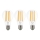 SET 3x Bombilla LED VINTAGE A60 E27/9W/230V 3000K - Brilagi