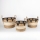 SET 3x Cesta de paja beige/negro 27x20/30x22/36x28 cm