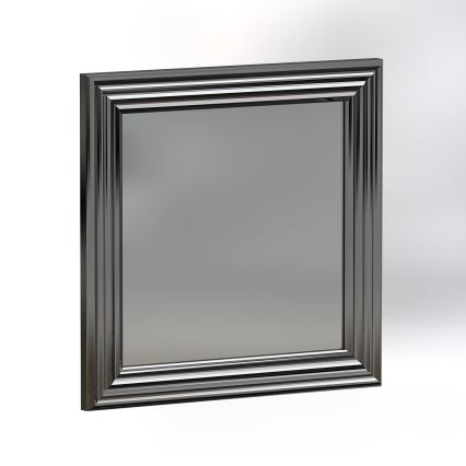 SET 3x Espejo de pared OTTO 40x40 cm plata