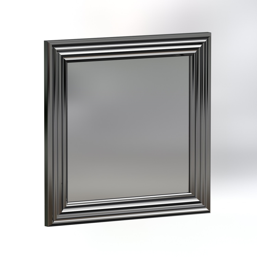 SET 3x Espejo de pared OTTO 40x40 cm plata