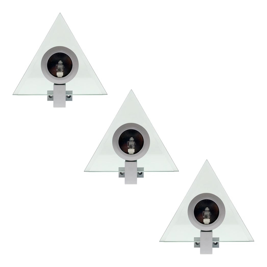 Set 3x Foco PYRAMID 3xG4/20W/230V/12V