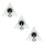Set 3x Foco PYRAMID 3xG4/20W/230V/12V