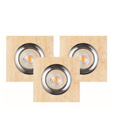 SET 3x Lámpara empotrable LED VITAR 1xGU10/5W/230V CRI 90 arenisca