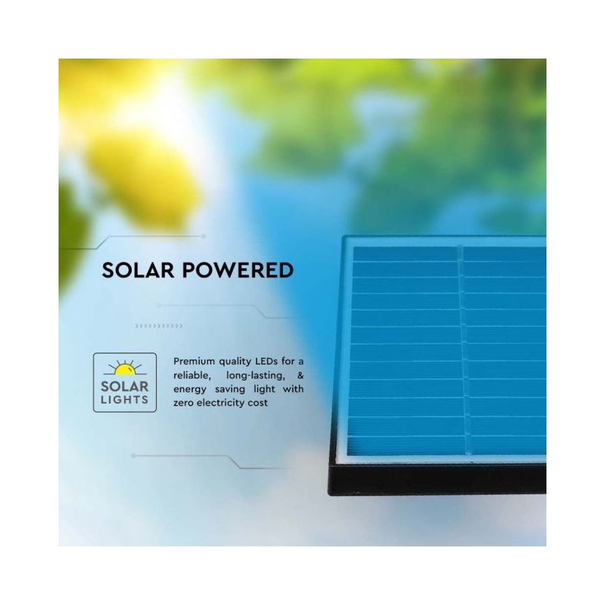 SET 3x Lámpara solar LED para exteriores 3xLED/1,2W/3,7V IP65 3000K 4000 mAh