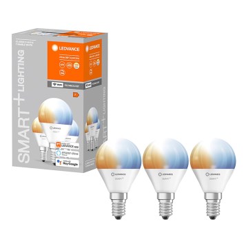 SET 3x LED Bombilla regulable SMART+ E14/5W/230V 2700K-6500K Wi-Fi - Ledvance
