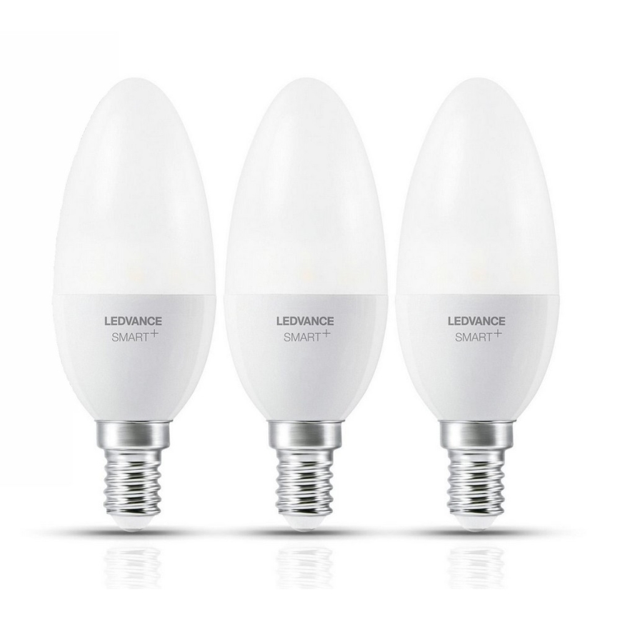 SET 3x LED Bombilla regulable SMART+ E14/5W/230V 2700K Wi-Fi - Ledvance