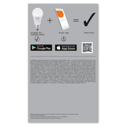 SET 3x LED Bombilla regulable SMART+ E27/14W/230V 2700K-6500K Wi-Fi - Ledvance