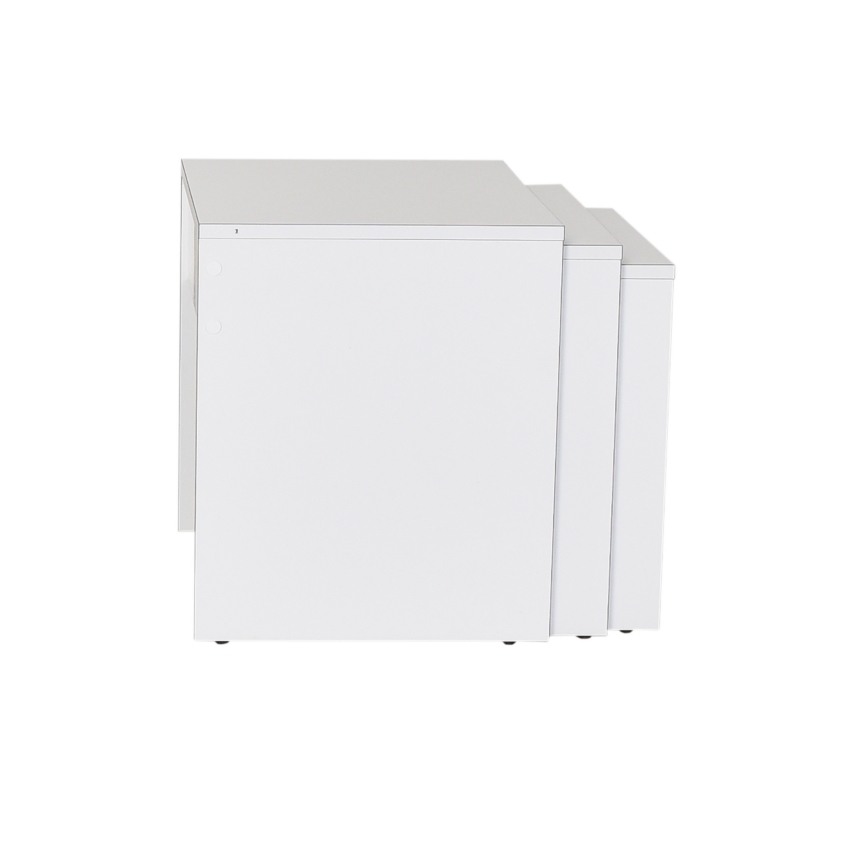 SET 3x Mesa de centro blanco