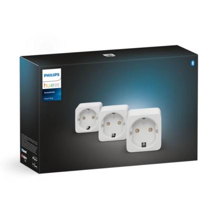 SET 3x Toma inteligente Philips Hue Inteligente enchufe EU SCHUKO