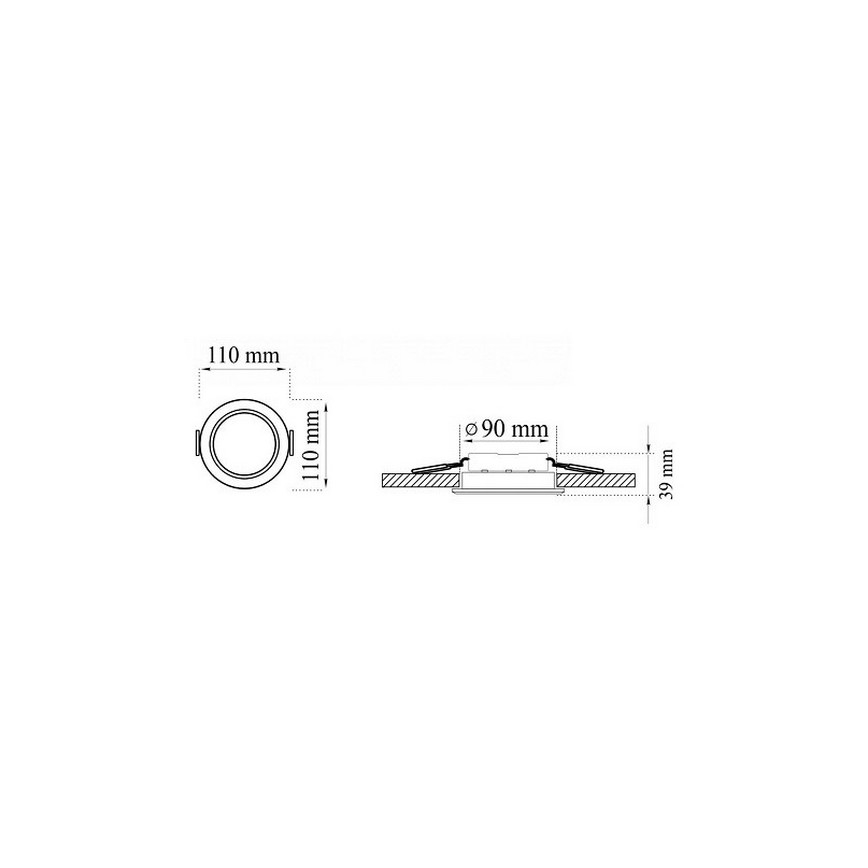 SET 3xLED Lámpara empotrable de baño MIRO LED/6W/230V IP44