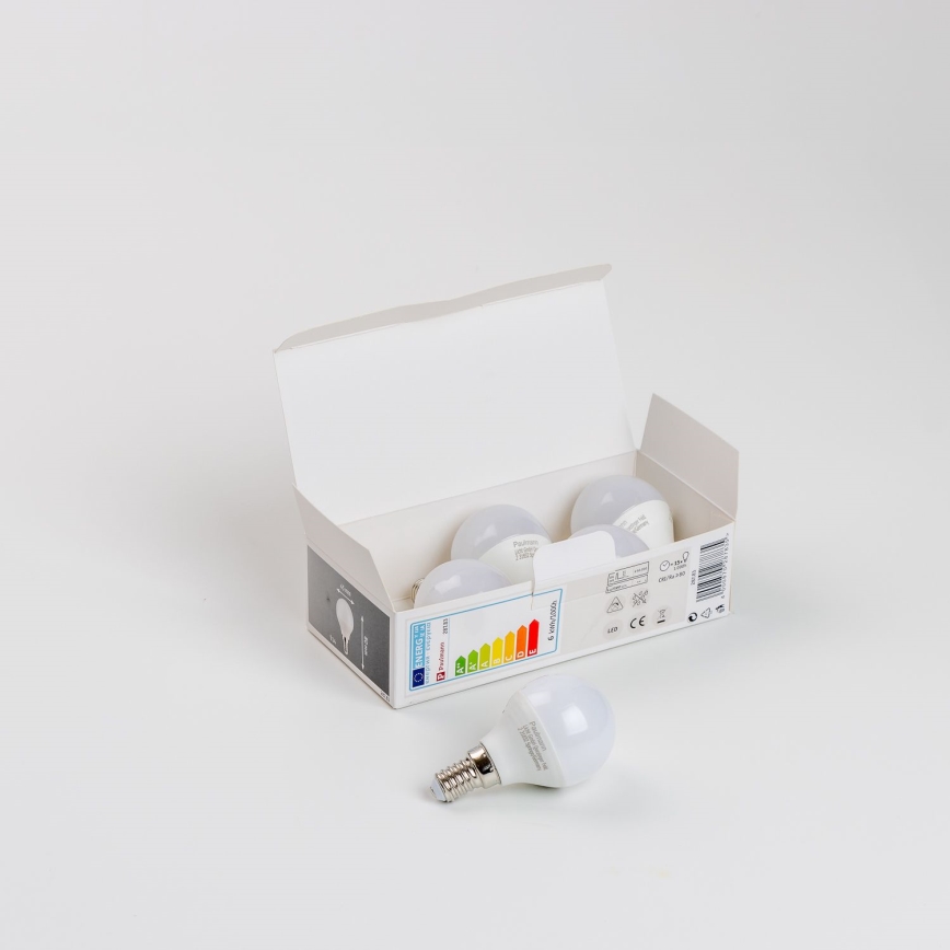 SET 5x Bombilla LED P45 E14/5,5W/230V 2700K - Paulmann 28783