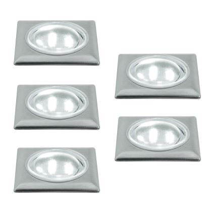 SET 5x Lámpara de pie LED 5xLED/0,5W/230/12V