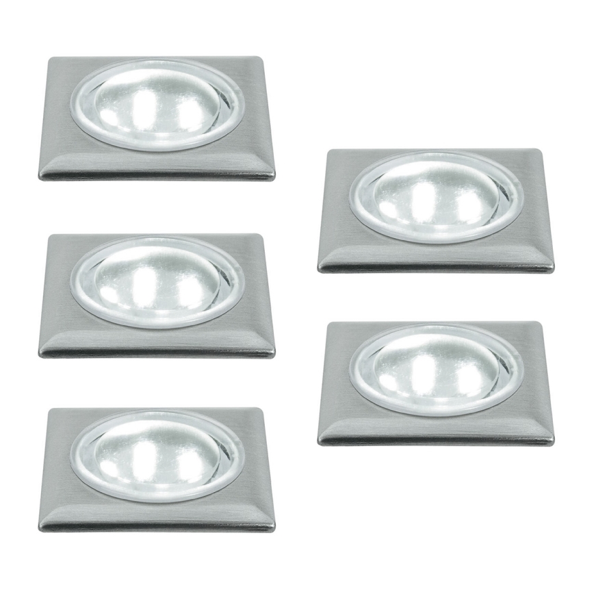 SET 5x Lámpara de pie LED 5xLED/0,5W/230/12V