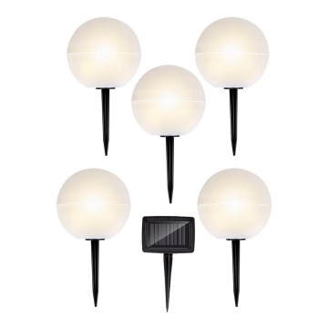 SET 5x Lámpara solar LED LED/3,2V multicolor