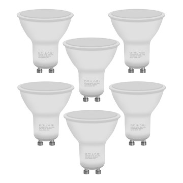 SET 6x Bombilla LED ECOLINE GU10/6W/230V 4000K - Brilagi