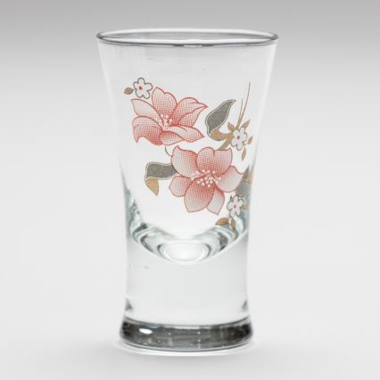 Set 6x copas de licor con motivo de ramo de flores n° 2