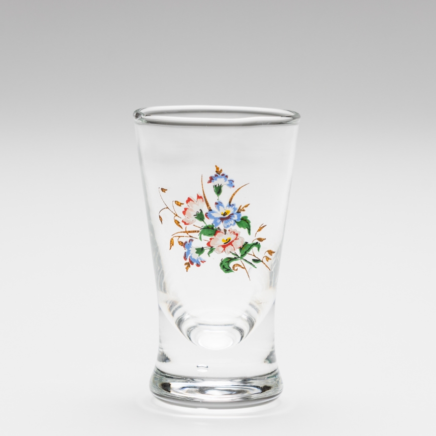 Set 6x copas de licor con motivo de ramo de flores n° 3