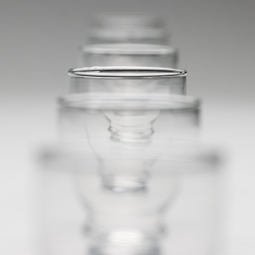 Set 6x copas de licor transparente