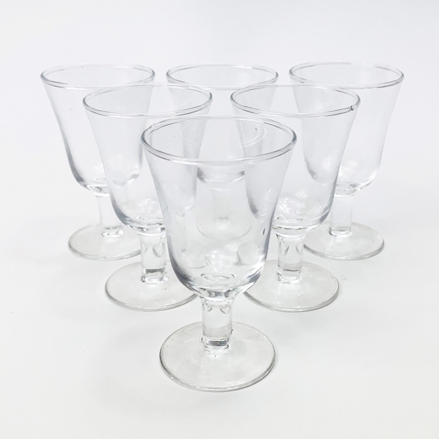 Set 6x copas de licor transparente