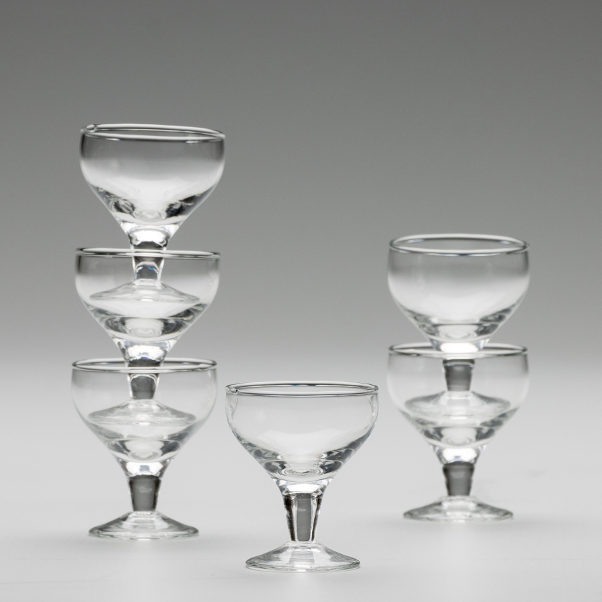 Set 6x copas de licor transparente