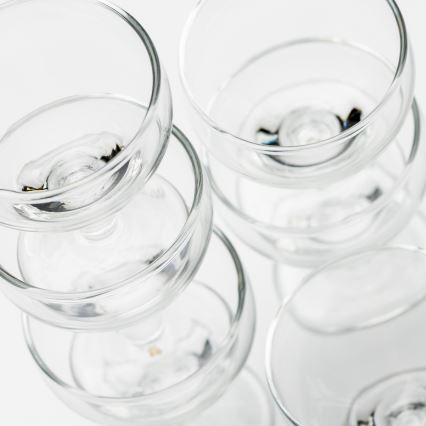 Set 6x copas de licor transparente