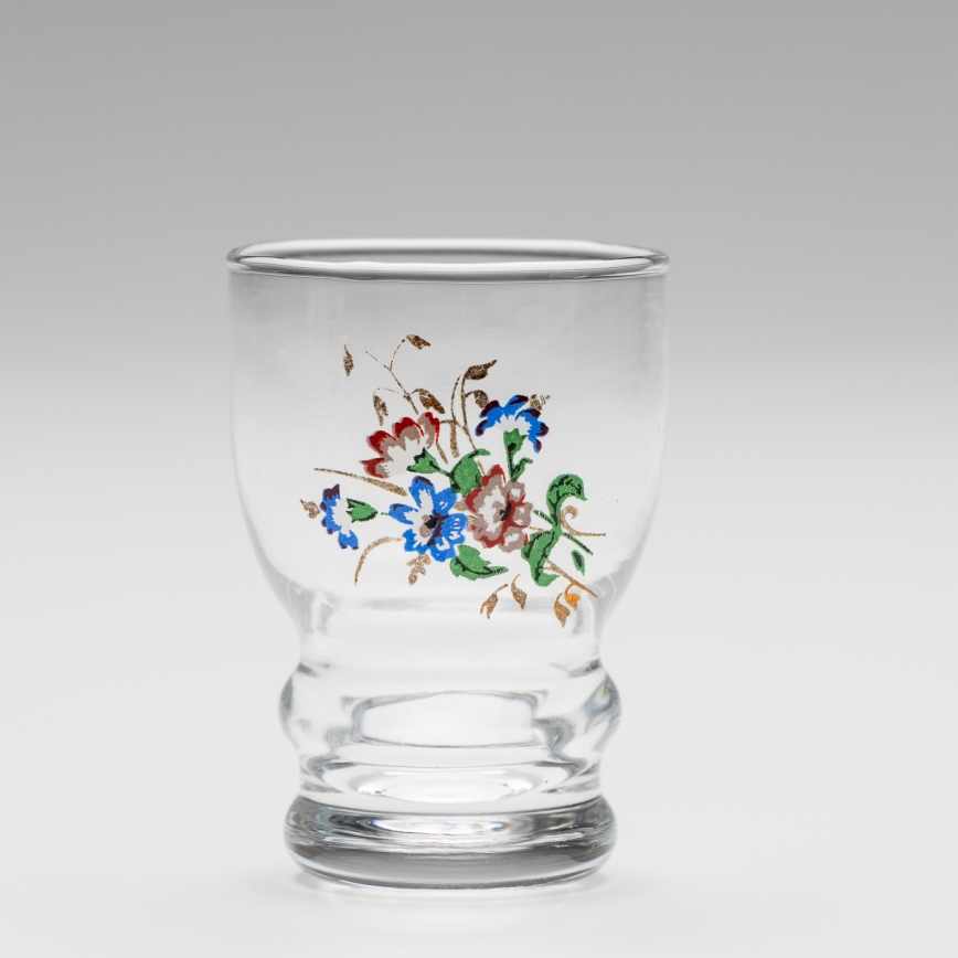 Set 6x copas de licor transparente - motivo floral n.º 5