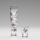 Set 6x copas de licor transparente - motivo floral n° 6