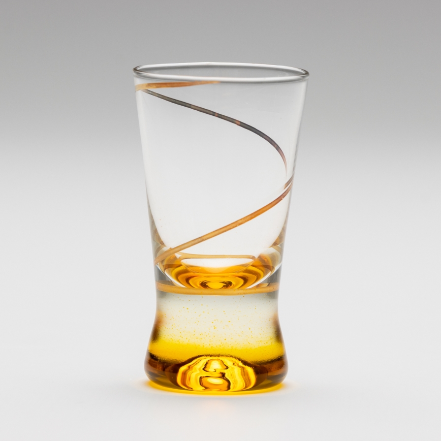 Set 6x Vaso de chupito 25 mm transparente amarillo