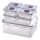 SET 7x Recipiente de comida LOCK azul/transparente
