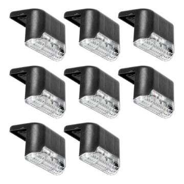 SET 8x LED Iluminación solar para escaleras LED/0,06W/1,2V 3000K IP44 600 mAh