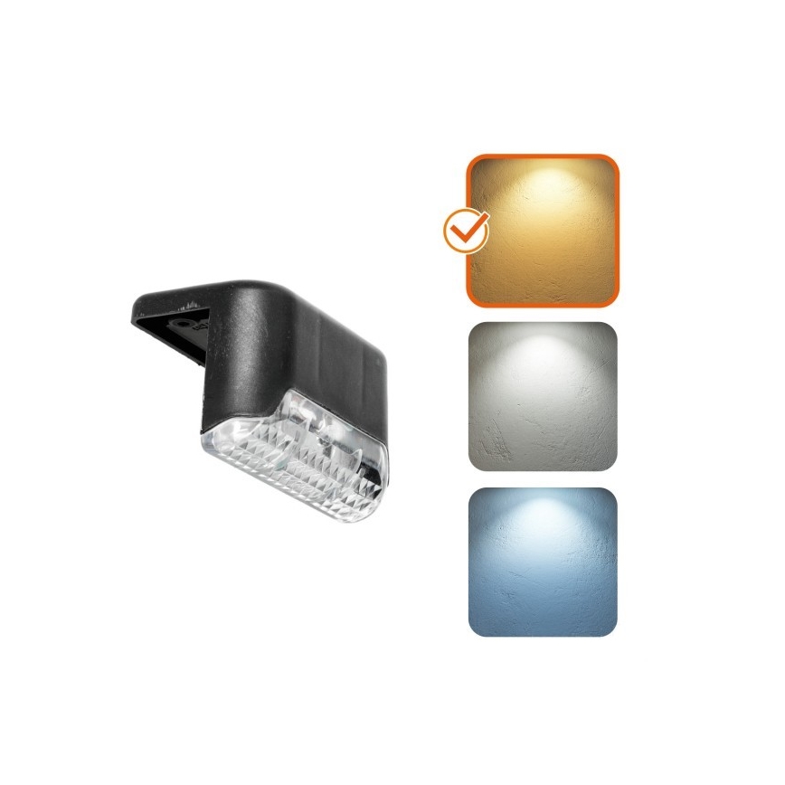 SET 8x LED Iluminación solar para escaleras LED/0,06W/1,2V 3000K IP44 600 mAh