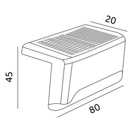 SET 8x LED Iluminación solar para escaleras LED/0,06W/1,2V 3000K IP44 600 mAh