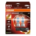 SET DE 2 Bombillas para coche NIGHT BREAKER H11 PGJ19-2/55W/12V - Osram